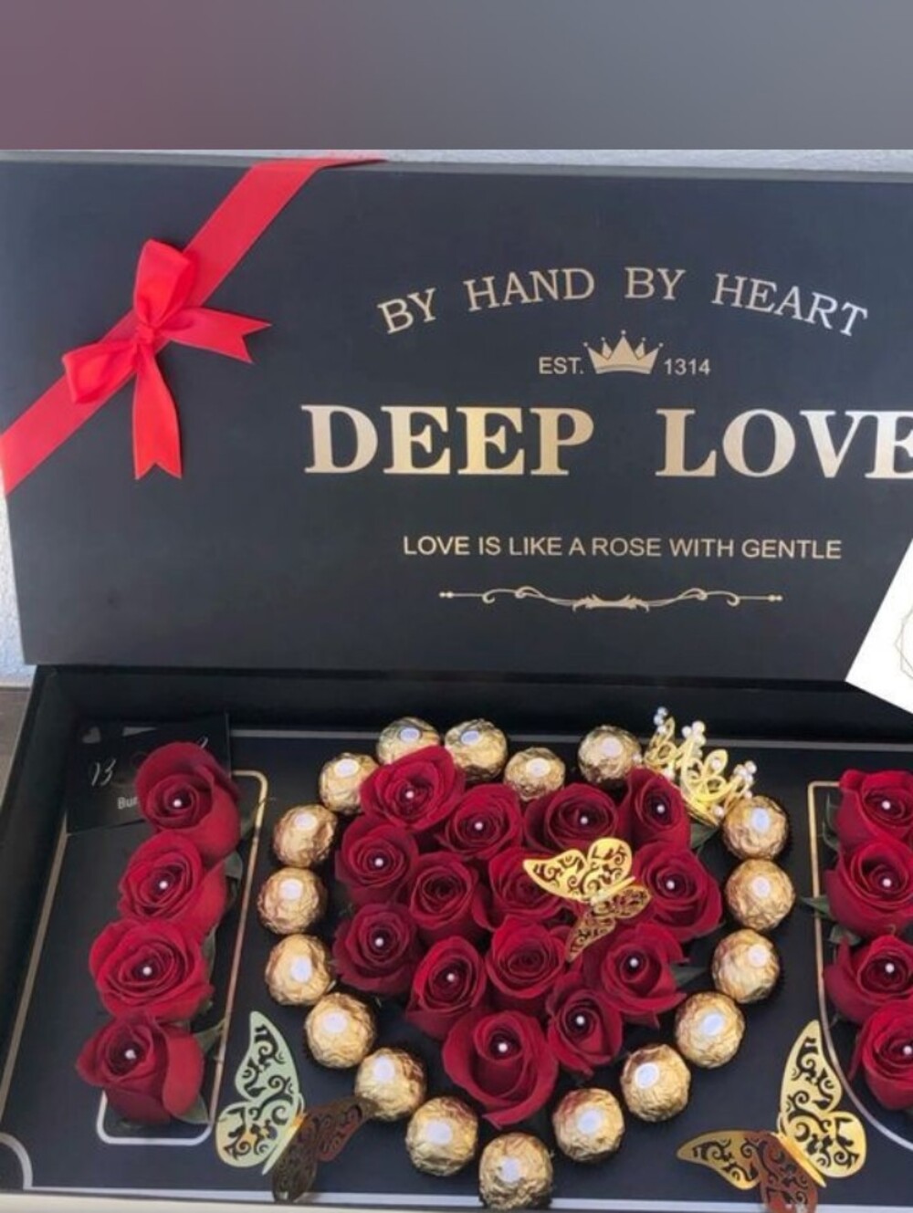 Women's Red Rose Heart Jewelry Gift Set